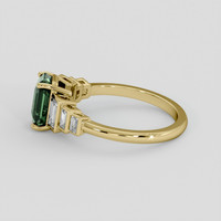 2.27 Ct. Green Sapphire Ring, 14K Yellow Gold 4