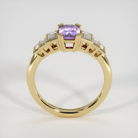 1.14 Ct. Purple Sapphire Ring, 14K Yellow Gold 3
