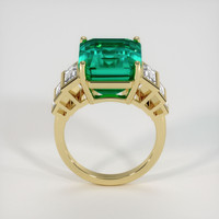 10.48 Ct. Emerald Ring, 18K Yellow Gold 3