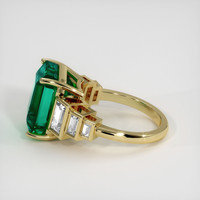 10.48 Ct. Emerald Ring, 18K Yellow Gold 4