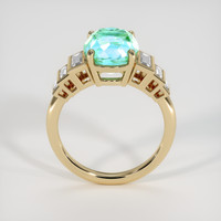 3.26 Ct. Emerald Ring, 18K Yellow Gold 3