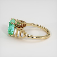 3.26 Ct. Emerald Ring, 18K Yellow Gold 4