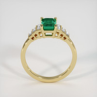 1.05 Ct. Emerald Ring, 18K Yellow Gold 3