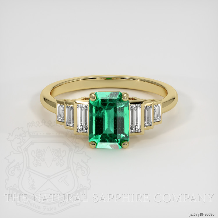 Emerald Ring 1.01 Ct. 18K Yellow Gold | The Natural Emerald Company