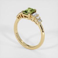 0.87 Ct. Gemstone Ring, 18K Yellow Gold 2