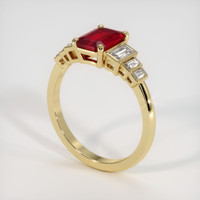 1.55 Ct. Ruby Ring, 18K Yellow Gold 2