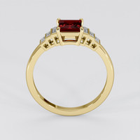1.02 Ct. Ruby Ring, 18K Yellow Gold 3