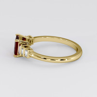 1.02 Ct. Ruby Ring, 18K Yellow Gold 4
