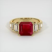 2.92 Ct. Ruby Ring, 18K Yellow Gold 1
