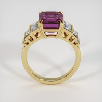 5.38 Ct. Pinkish Purple Sapphire Ring, 18K Yellow Gold 3