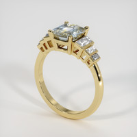 2.76 Ct. Bi Color Sapphire Ring, 18K Yellow Gold 2