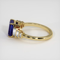 3.05 Ct. Blue Sapphire Ring, 18K Yellow Gold 4