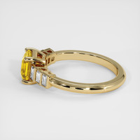 1.22 Ct. Yellow Sapphire Ring, 18K Yellow Gold 4