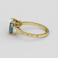 3.01 Ct. Bi Color Sapphire Ring, 18K Yellow Gold 4