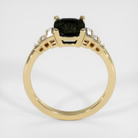 2.61 Ct. Greenish Blue Sapphire Ring, 18K Yellow Gold 3