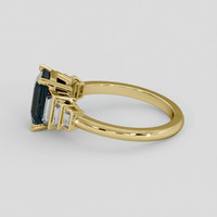 2.51 Ct. Bi Color / Parti Sapphire Ring, 18K Yellow Gold 4