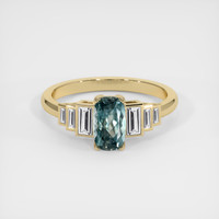 1.26 Ct. Sapphire Ring, 18K Yellow Gold 1
