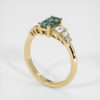 1.26 Ct. Sapphire Ring, 18K Yellow Gold 2