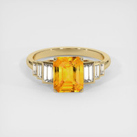 2.09 Ct. Sapphire Ring, 18K Yellow Gold 1