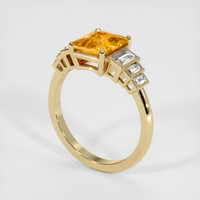 2.09 Ct. Sapphire Ring, 18K Yellow Gold 2