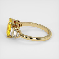 4.04 Ct. Yellow Sapphire Ring, 18K Yellow Gold 4