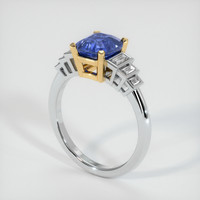 2.08 Ct. Sapphire Ring, 14K Yellow & White 2