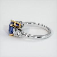 2.21 Ct. Sapphire Ring, 14K Yellow & White 4