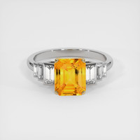 2.09 Ct. Sapphire Ring, 18K Yellow & White 1