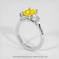 2.72 Ct. Sapphire Ring, 14K White Gold 2