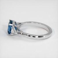 2.05 Ct. Sapphire Ring, 14K White Gold 4