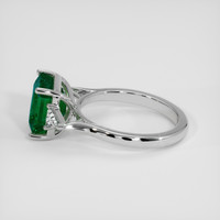 2.98 Ct. Emerald Ring, 18K White Gold 4