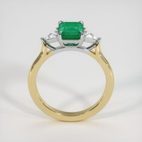 1.61 Ct. Emerald Ring, 18K White & Yellow 3