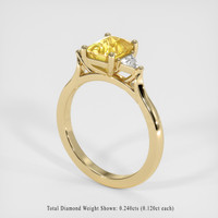 2.04 Ct. Yellow Sapphire Ring, 14K Yellow Gold 2