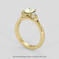 1.20 Ct. Bi Color Sapphire Ring, 14K Yellow Gold 2
