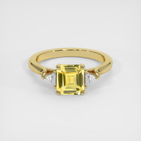 2.05 Ct. Yellow Sapphire Ring, 14K Yellow Gold 1