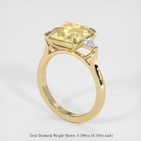4.00 Ct. Sapphire Ring, 14K Yellow Gold 2