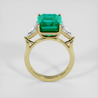 8.16 Ct. Emerald Ring, 18K Yellow Gold 3