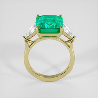 8.73 Ct. Emerald Ring, 18K Yellow Gold 3