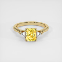 2.04 Ct. Yellow Sapphire Ring, 18K Yellow Gold 1