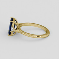 3.52 Ct. Blue Sapphire Ring, 18K Yellow Gold 4