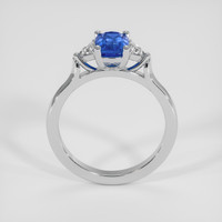 1.08 Ct. Blue Sapphire Ring, 14K White Gold 3
