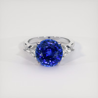 5.39 Ct. Blue Sapphire Ring, 14K White Gold 1