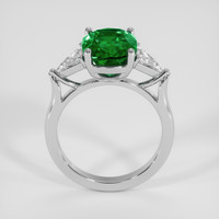 2.97 Ct. Emerald Ring, 18K White Gold 3