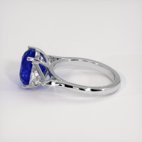 5.39 Ct. Blue Sapphire Ring, 18K White Gold 4