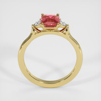 2.01 Ct. Padparadscha Sapphire Ring, 14K Yellow Gold 3