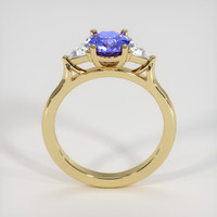 1.50 Ct. Purplish Blue Sapphire Ring, 18K Yellow Gold 3