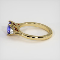 1.50 Ct. Purplish Blue Sapphire Ring, 18K Yellow Gold 4