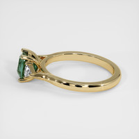 1.41 Ct. Green Sapphire Ring, 18K Yellow Gold 4