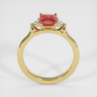 2.01 Ct. Padparadscha Sapphire Ring, 18K Yellow Gold 3
