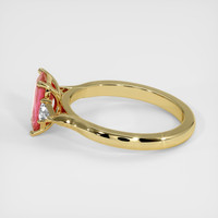 2.01 Ct. Padparadscha Sapphire Ring, 18K Yellow Gold 4